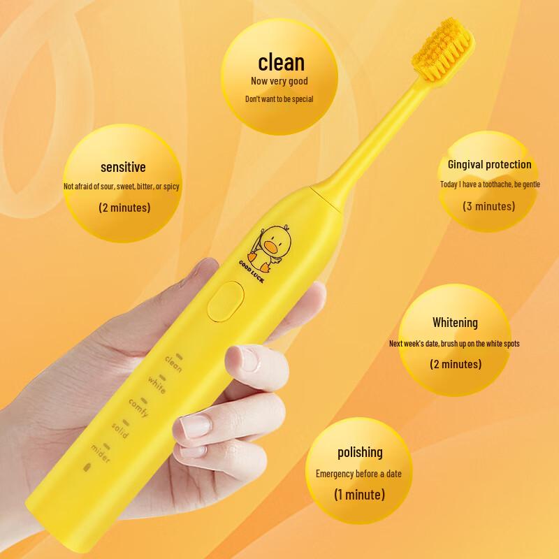 

Jun Seventeen Little Yellow Duck Sonic Electric Toothbrush Set