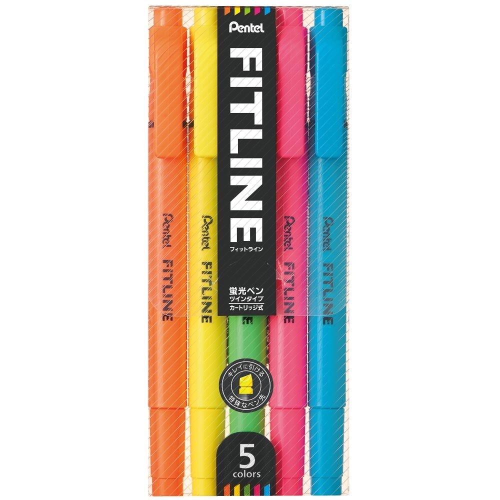 

Pentel Highlighter Fit Line 5 Colors 5 Pieces SLW11-5