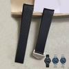 Faltschließe Uhrenarmband FürTAG Heuer Silikonband WAY201 Jingqian 300/500 Carlisla TAG Serie Herrenuhr Kautschukarmband