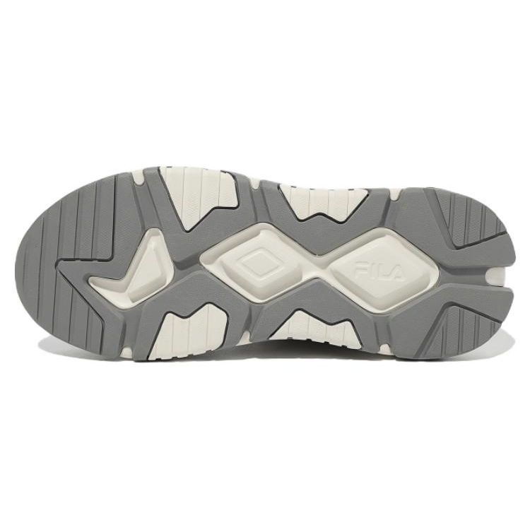 FILA Tiny Rumble Series Fabric Leather Sports Fashion Low-Top Casual Shoes Unisex Casual Shoes Light-Gray 1JM01825E_321