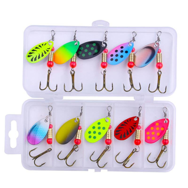 10Individual-packaged lure set for long-distance casting, micro-vibrating flat lures, bionic artificial bait, iron plate fishing