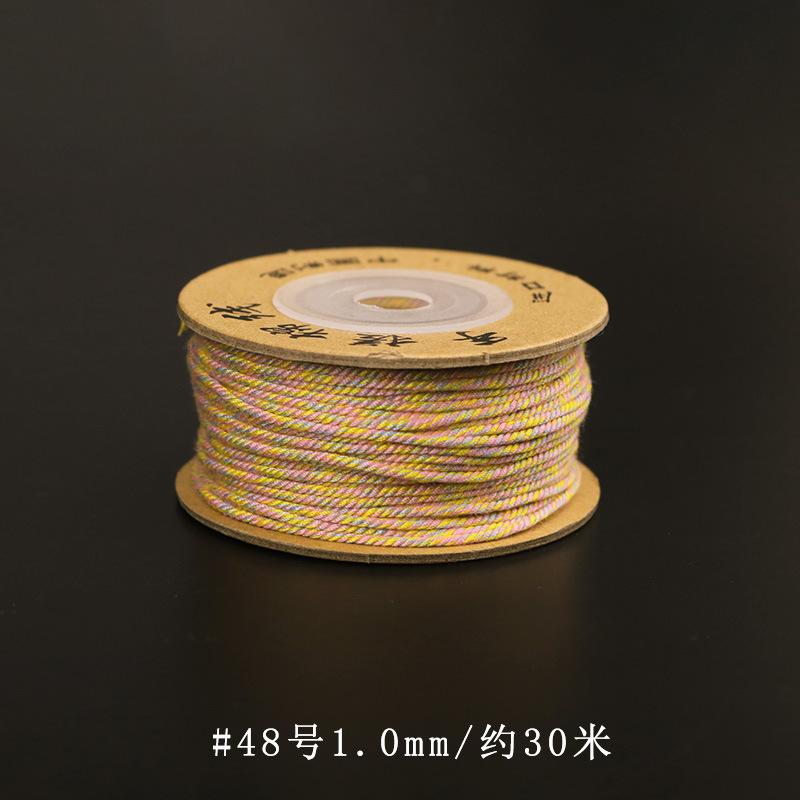 Filo di Cotone Tibetano Strofinato a Mano, Braccialetti Intrecciati a Mano, Stelle Luna, Perle Bodhi Buddha, Nappe, E Fili da Gioco