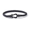 European and American Stainless Steel Nylon Rope Hand Rope Men and Women Couple Casual Trendy Color