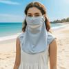 Elastic Face Sun Protection Ice Silk Breathable Sunshade Mask Sunscreen Mask with Shawl  School