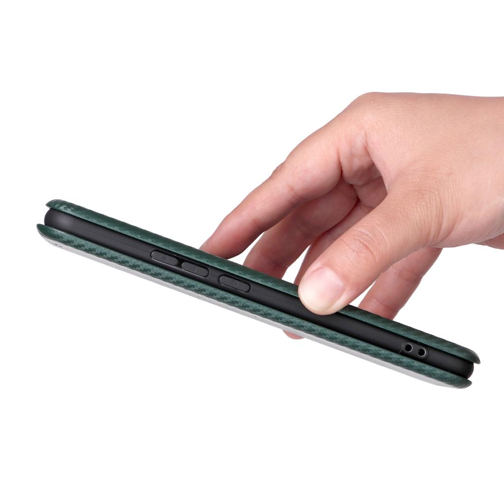 For Realme P3 Pro 5G Case Carbon Fiber Texture Drop-Proof PU Leather Phone Cover