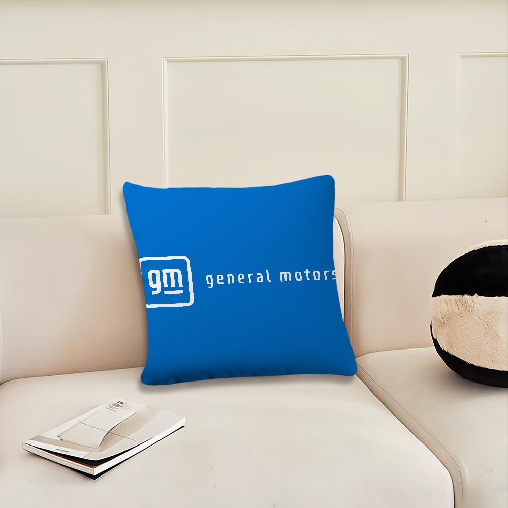 Logo G-General M-Motors Fashion Cushion Cover Living Room Headboard Office Cushion Bedroom Cushion Sofa Nap Time Pillow Case