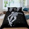 Kids Bedding Decorations, Full Size Astronaut Space Suit Pattern for Boys, Starry Sky Comforter Cover 3 Pcs with 2 Pillow Sham