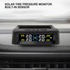 Dispositivo de alarma de presión de neumáticos para automóvil con sistema TPMS solar, pantalla digital colorida y 4 sensores externos, advertencia de temperatura y presión de neumáticos