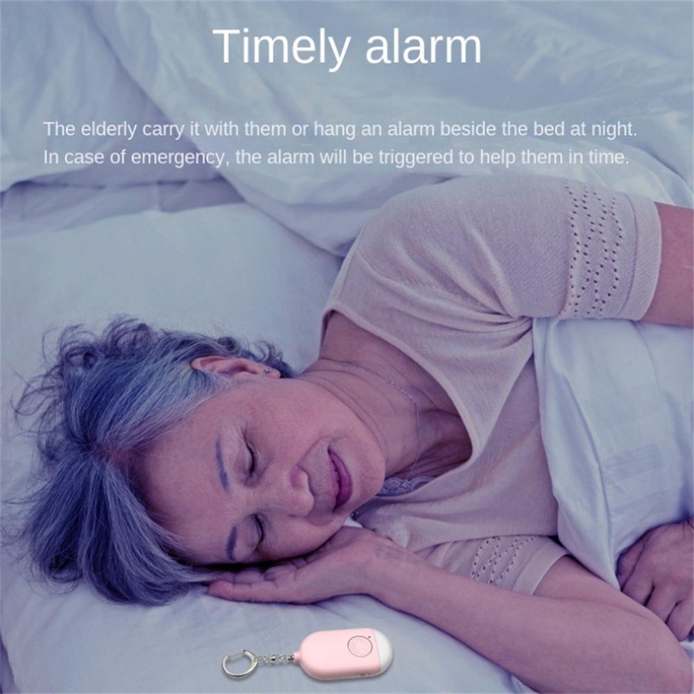 Kids Elderly Emergency Sos Emergency Alarm Keychain Rechargeable 130 Decibel Super Loud Emergency Alarm Anti-wolf Artifact