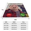 John Pork volá Vtipný meme deka Super měkká teplá Přehozová deka na pohovku 50x60 palců Více velikostí Kus koberce