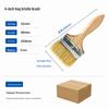 High-Temp Resistant Thick Hog Bristle Brush for Industrial Cleaning & Painting