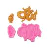 Patterned Dragon Fondant Chocolate Mould Cake-Topper Baking Tools Handmade-Soap Silicone Ornaments Mold Easy To Clean
