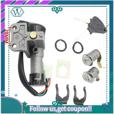 AA92-Motorcycle Ignition Switch Key Lock Set For 50Cc 150Cc GY6 Scooter Moped Taotao Jonway Roketa