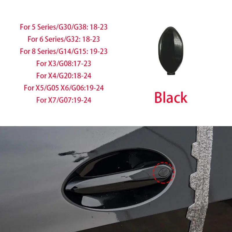 For 5/6/8 Series G30 G38 G32 G14 G15 X3 X4 X5 X6 X7G08 G20 G05 G06 G07 Car Exterior Door Handle Lock Key Hole Cap Cover чёрный
