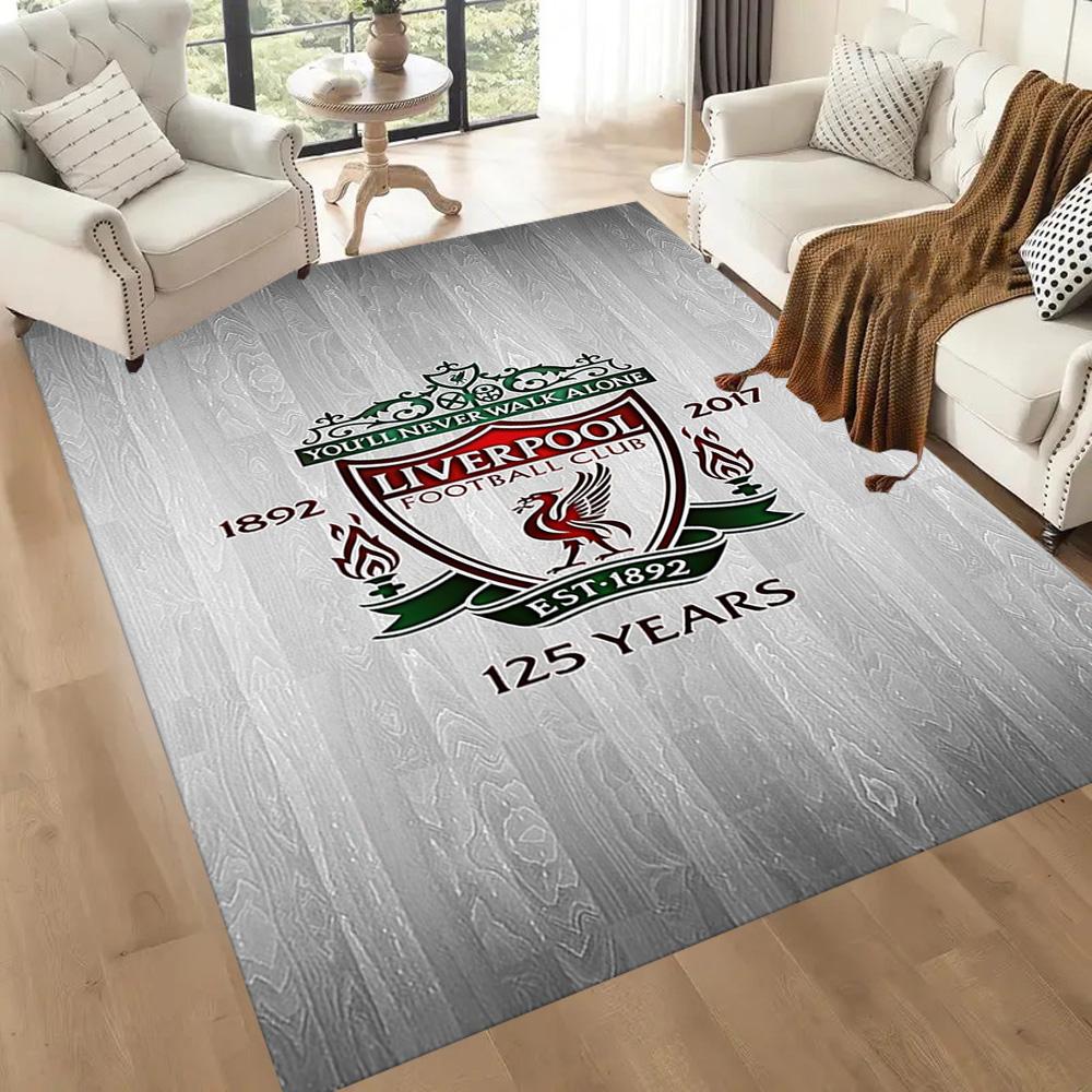 Liverpool Football Club Teppich Geeignet für Dekoration Zimmer Küche Spielzimmer Wohnzimmer Rutschfester Teppich Büro Heimdekoration