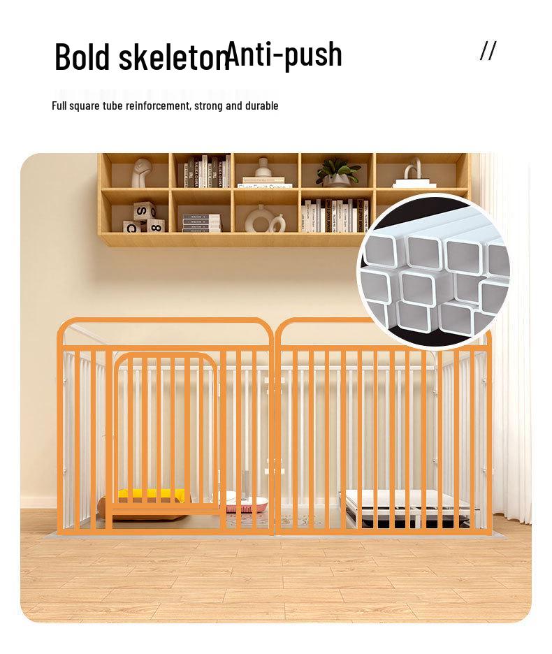 Foldable Dog Fence & Bed for Small to Medium Breeds - Corgi, Teddy, Bichon