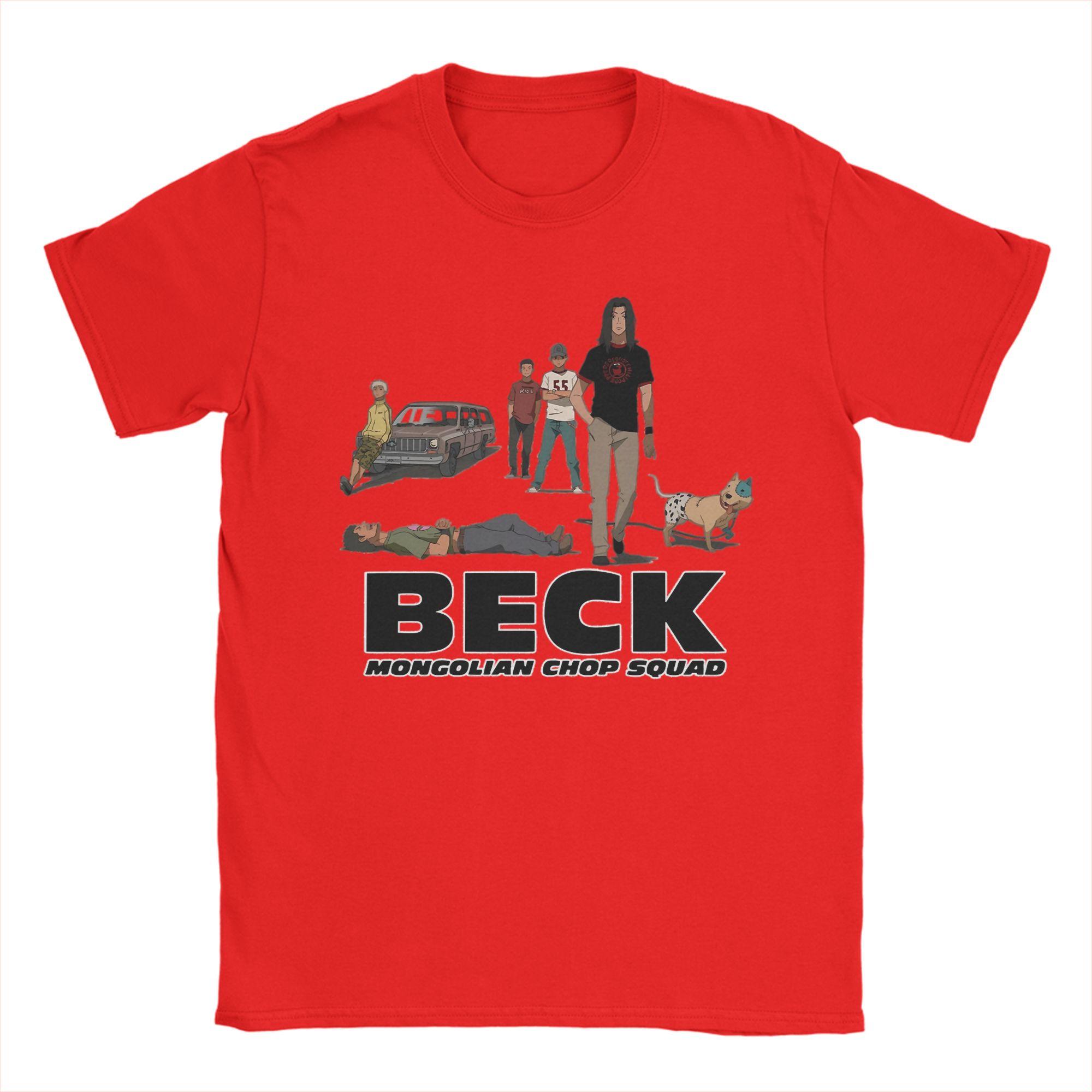 

Beck Mongolian Chop Squad Logo TShirt Summer Popular T Shirts Man 100 Cotton ONeck ShortSleeve Funny Tops S
