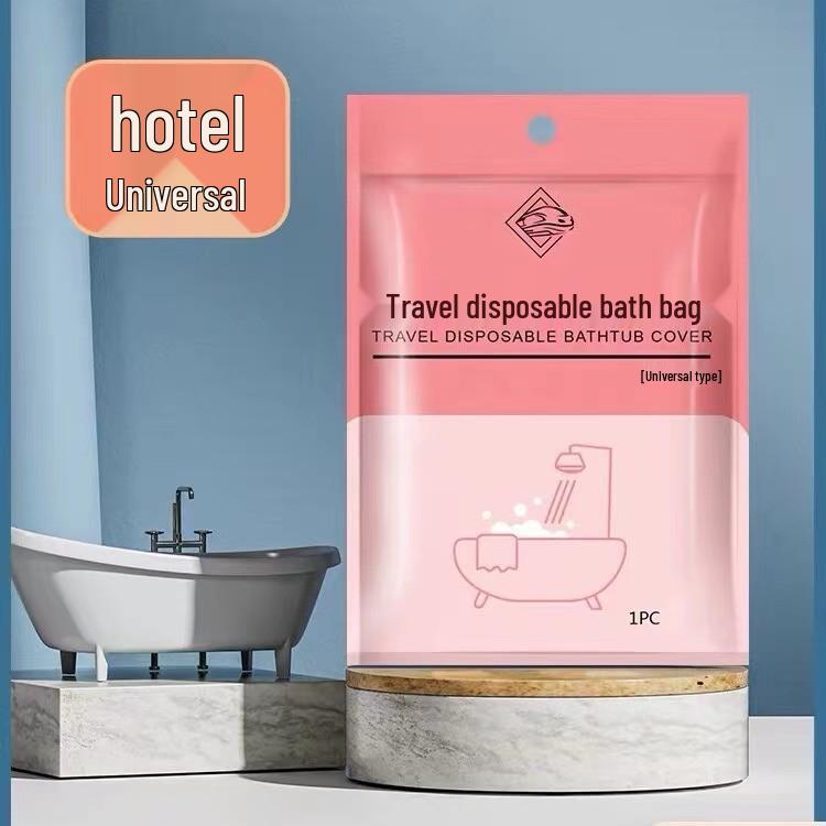 Thickened Disposable Bath Bag - Large, Foldable, Family-Sized Cover for Bathtubs and Showers