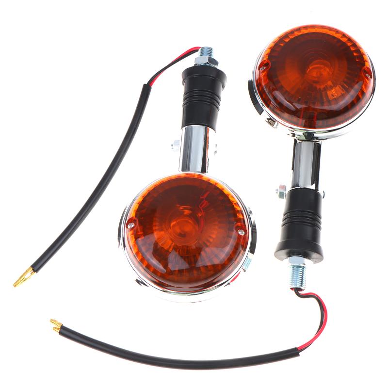 1 Pair Cost-effective Motorcycle Turn Signal Indicator Light Durable Bright Lamp for XV250 XV400 Motorbike Accessory