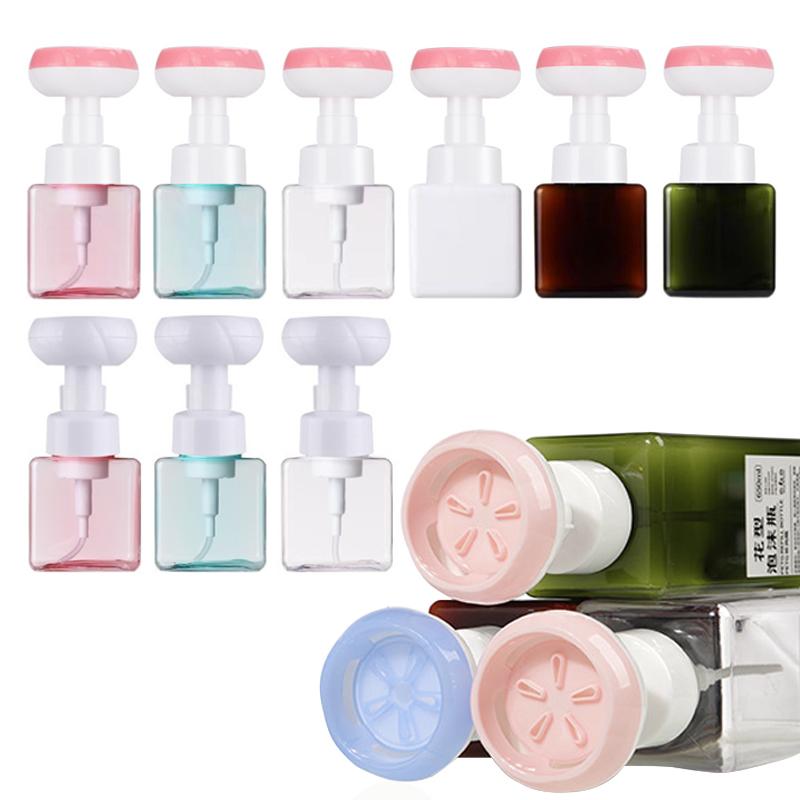 250ml Flower Dispenser Liquid Soap Floral Foam Hand Soap Bottle Pump Floret Bubbler Children Plastic Pressing Type Head Bottling