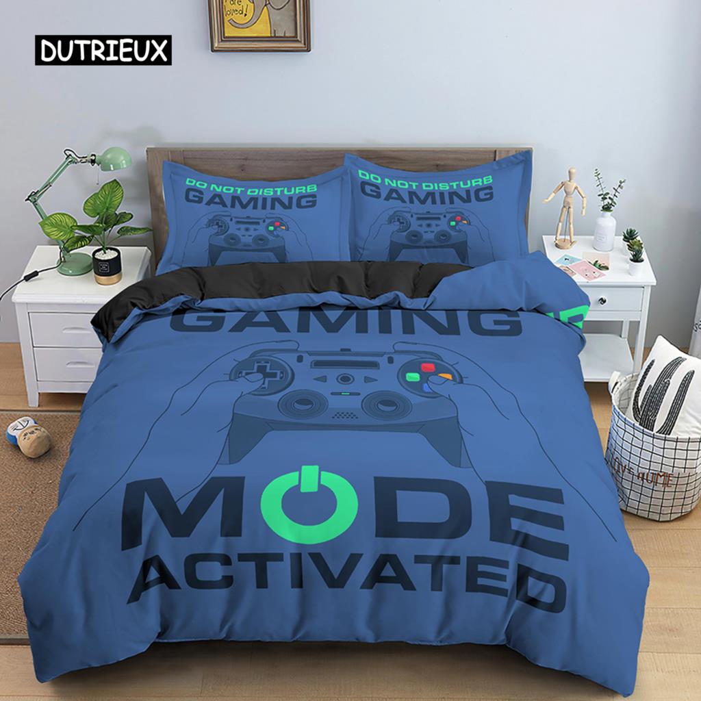 Game Bedding Set Children Boys Duvet Cover Set Comforter Bedding Quilt Cover Pillowcase Polyester Bedding Set Twin Queen King