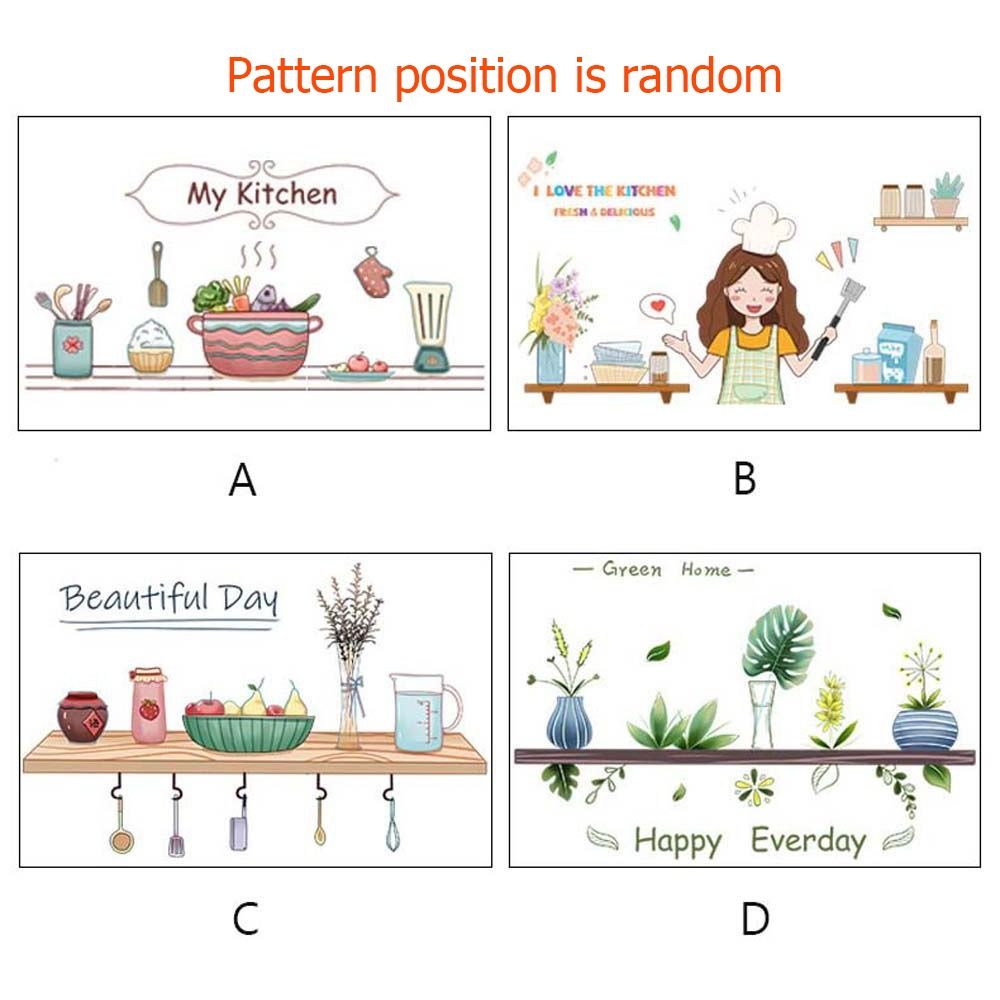 Creative High Temperature Countertop Cabinet Home Decoration Mural Wall decals Wall Sticker