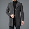 Men's Luxury Double-Sided Cashmere Mid-Length Lapel Coat for Autumn/Winter