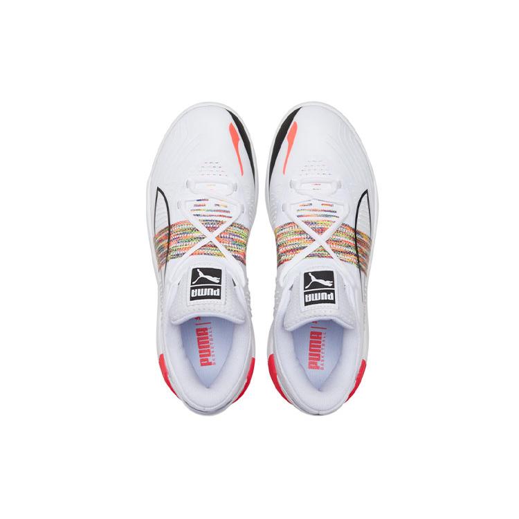 Puma Fusion Nitro Spectra 'White Sunblaze' (Unisex) White / Sunblaze Basketball Shoes 195684 01