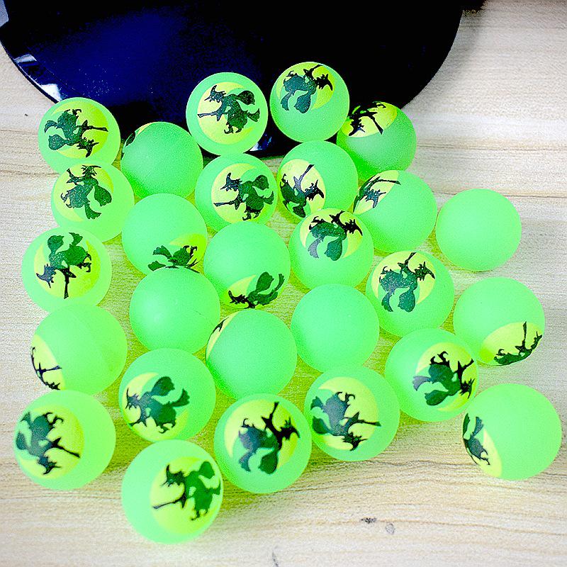 30MM No. 32 Luminous Magic Eye Rubber Bouncing Ball - Fluorescent Halloween Toy