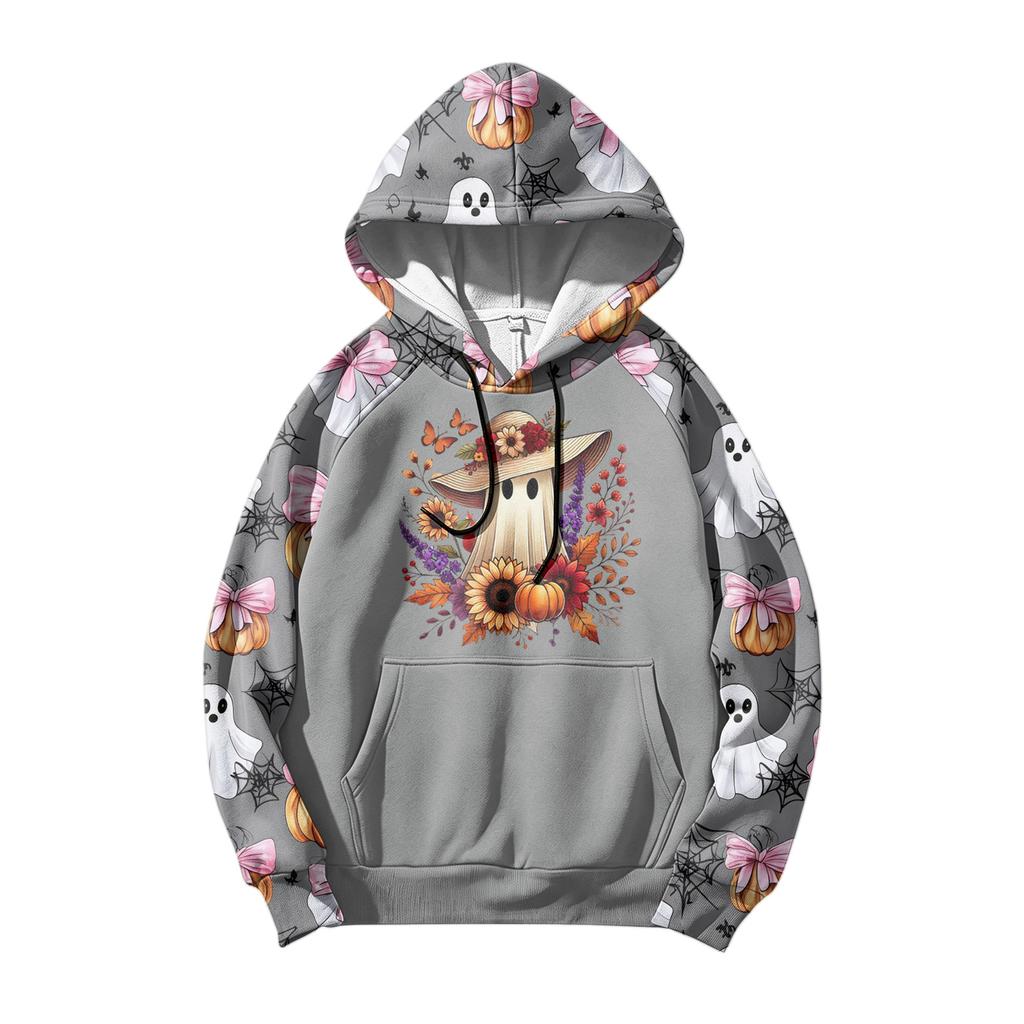 Men's Printed Casual Hoodie with Pocket and Drawstring Loose Fit Sweatshirt