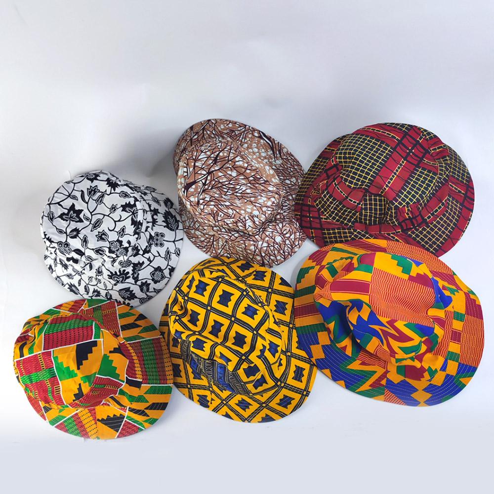 Hot Sale Fashionable African Ankara Style Fisherman Beach Hat Luxury Unisex Foldable Hats Designer Bucket Hat