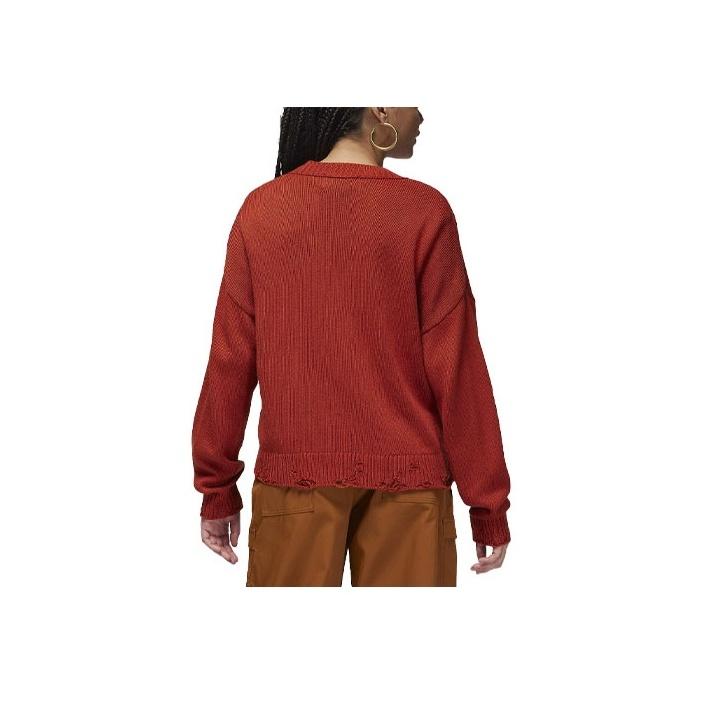 Jordan Année du Dragon Série CNY AH23 Pull Cardigan Ample avec Logo Uni Femmes Tops Rouge FN5363-615