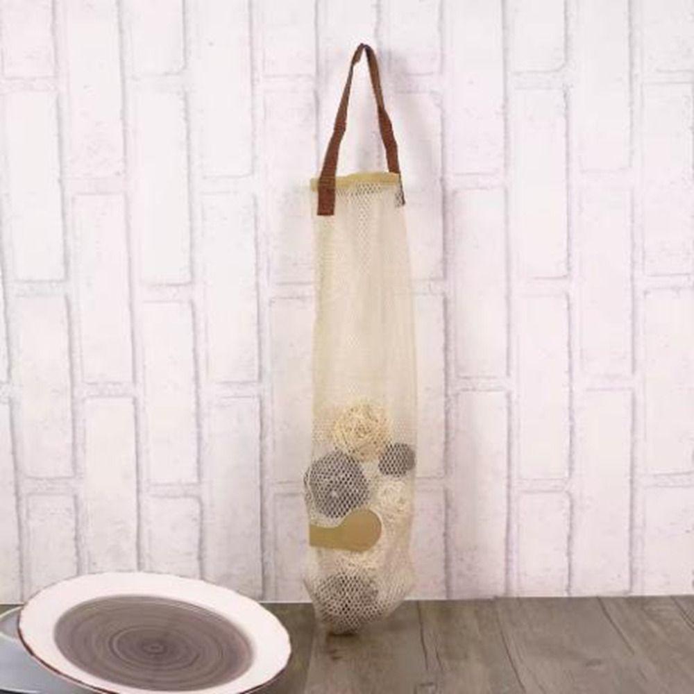 5Pcs Large Capacity Mesh Hanging Bags Hangable Fruits Vegetables Storage Bag  Kitchen