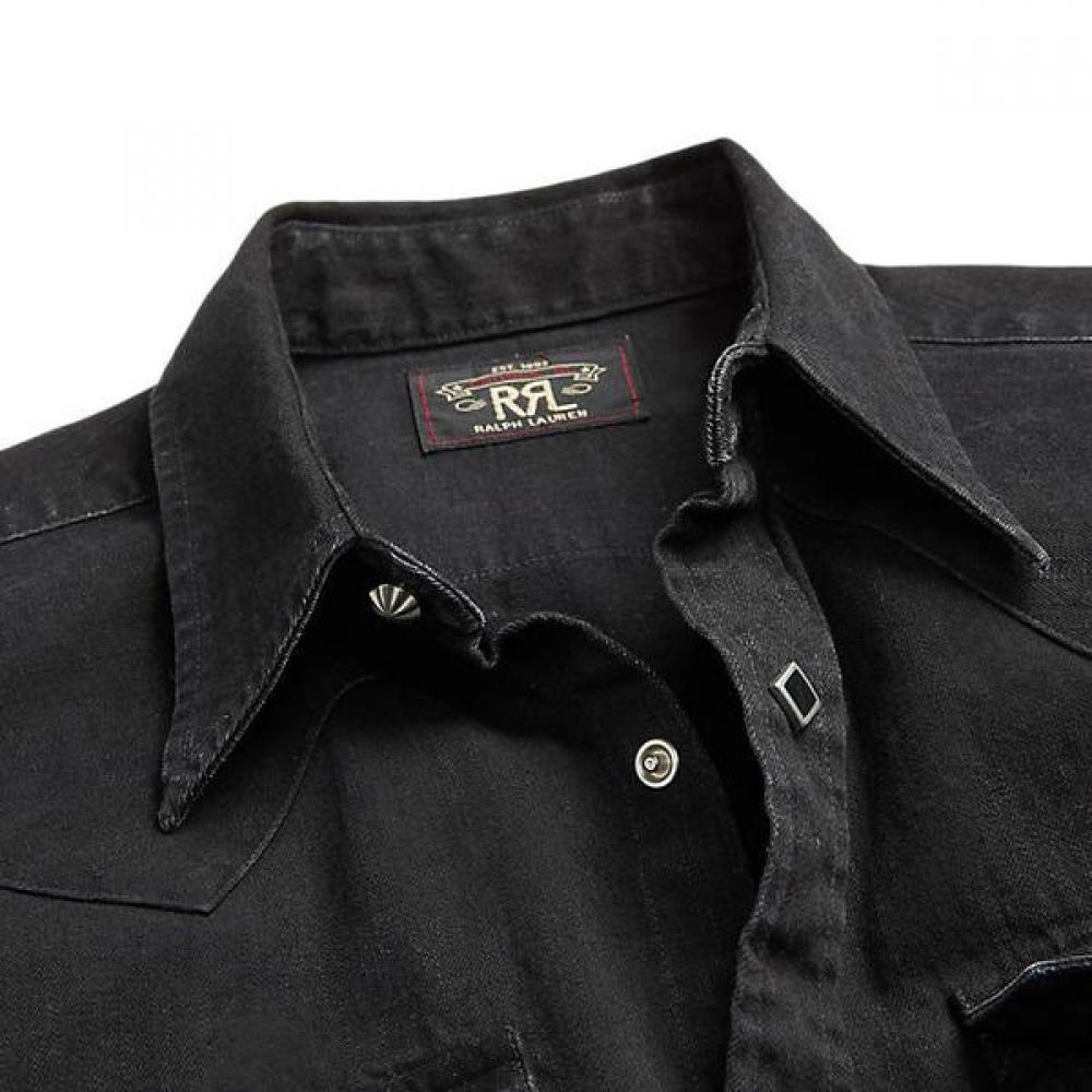 Rrl Slim Fit Denim Western Shirt  Mnrrwov16820281001 