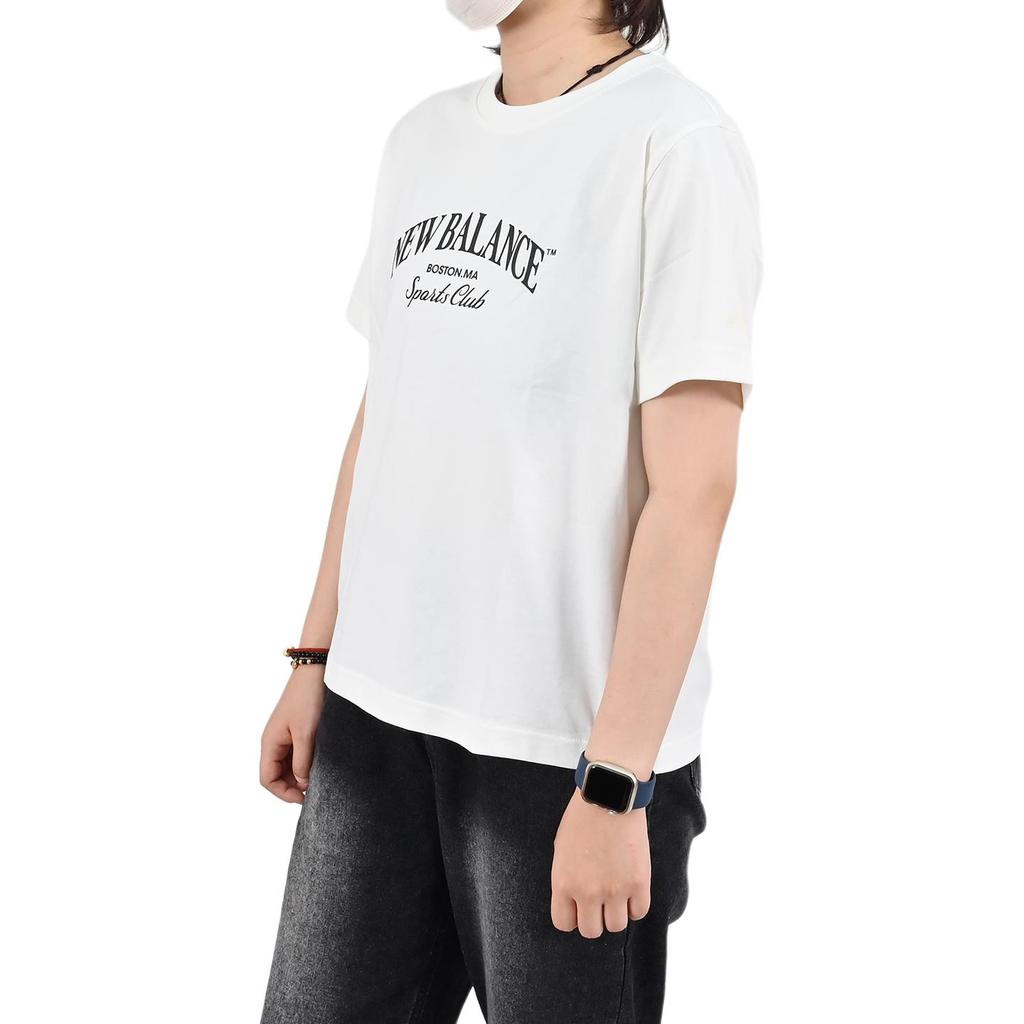 New Balance T Shirts Women's Ivory White Crew Neck Moderate Other NEF31292-IV