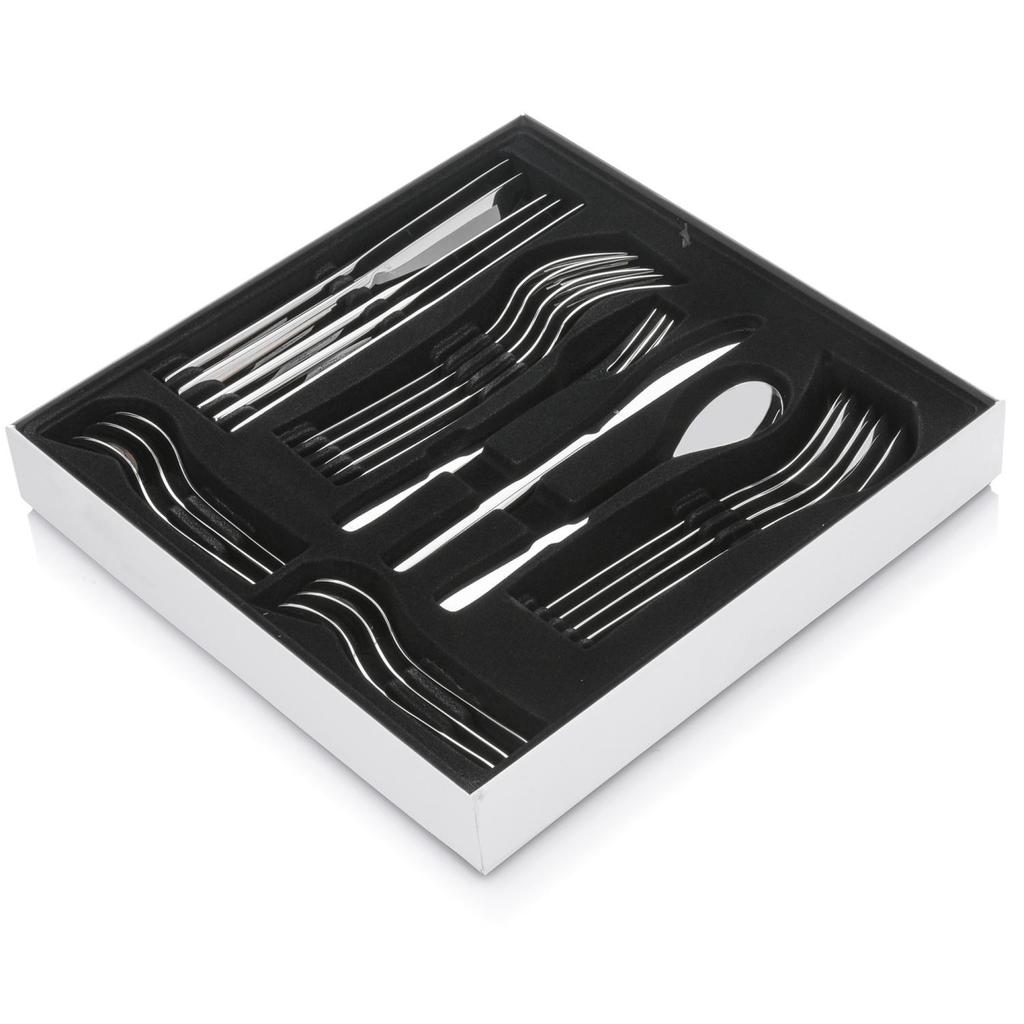 SIGRID DUKA 24-Piece Stainless Steel Cutlery Set for 6 People