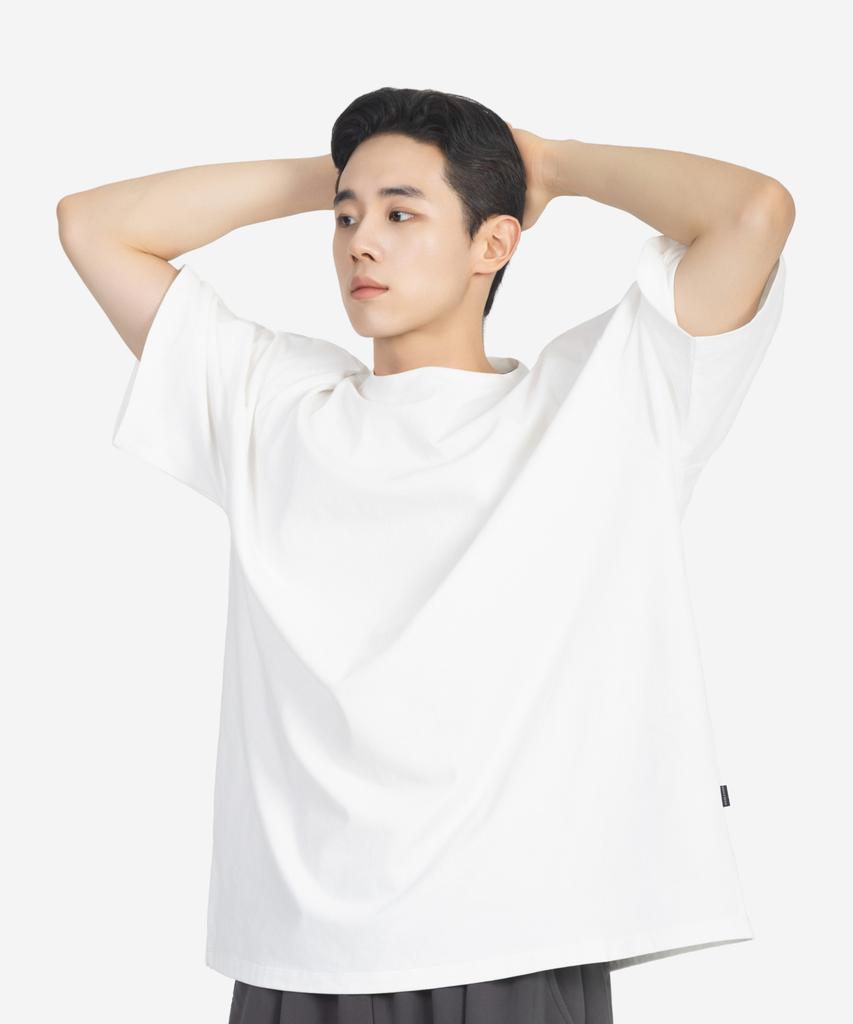 Beokeuldaun Extra - Oversized Heavy Weighted Boxy T-Shirt (White)