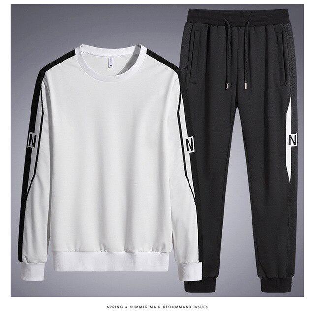 Men 'S Sweatshirt Letter Patchwork Sports Pullover Spring And Autumn Men 'S Jacket Loose Jacket