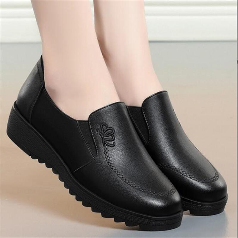 2025 Fashion Women Shoes Genuine Leather Loafers Women Casual Shoes Soft Comfortable Shoes No-slip Women Flats