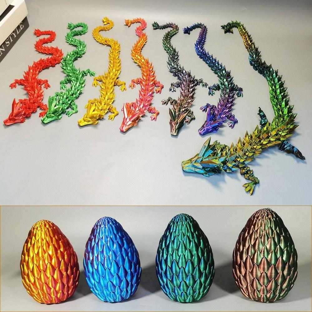 Dragon Egg 3D Articulated Dragon Toys Creative Animal Simulation Model  Kid Gift