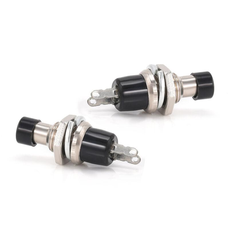 Reliable Miniature Pushbutton Switches in Black with PBS 110 Set of 10