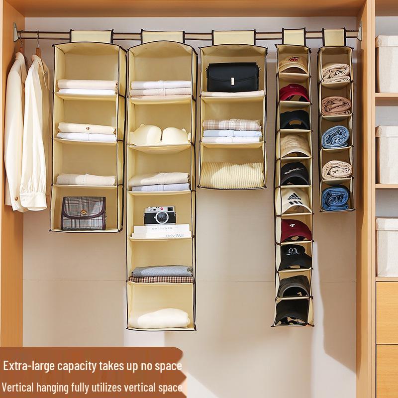 Foldable Multi-Layer Clothing & Sock Storage Hanging Bag