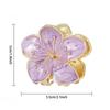1pc Vintage Floral Hair Claw Clip for Women - Elegant & Romantic Hair Accessory with Multi-Color Flower Design