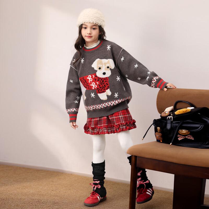 LUSON Girls' Winter Warm Knit Sweater