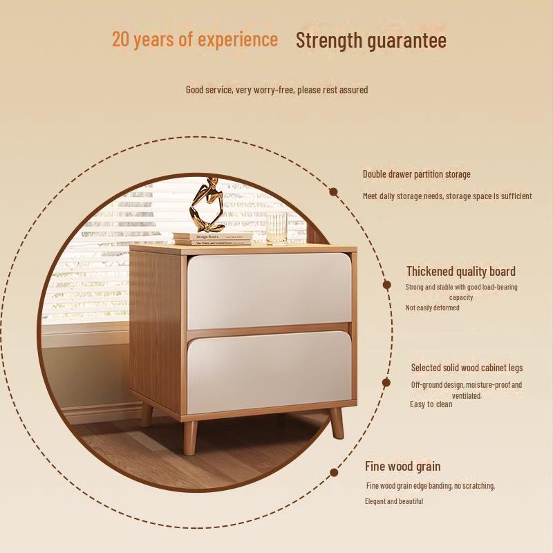 Modern Bedside Storage Cabinet for Bedrooms and Rentals