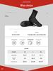 Men's Fleece-Lined Winter Cycling Shoe Covers - Warm, Windproof & Waterproof for Mountain and Road Biking