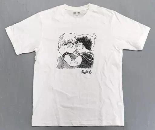 Edogawa Conan & Haibara Ai UT Graphic T-Shirt White M Size (2023)