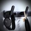 Black Wall Hook 4 Hooks Towel Rack Modern Coat Rack  Bathroom Kitchen Entryway Bedroom