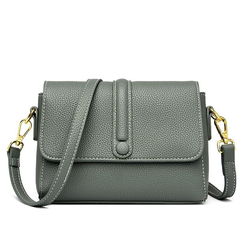 

Маленька квадратна сумка з малюнком лічі модна і проста жіноча сумка через плече зелений