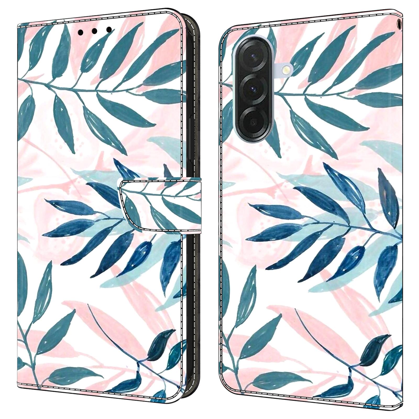 Watercolor Leaves PU Leather